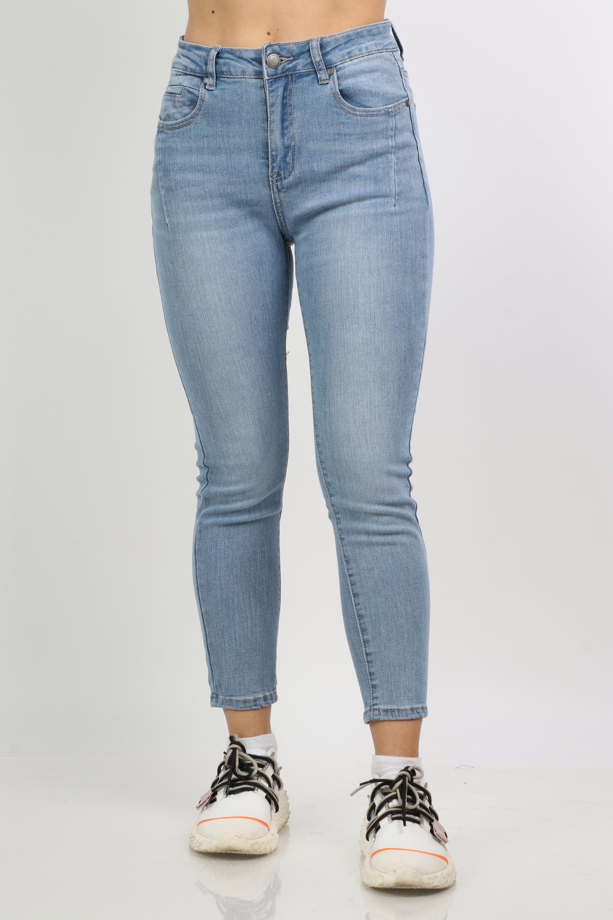 نتشي بنطلون بوي فريند هاي ويست طويل نسائي