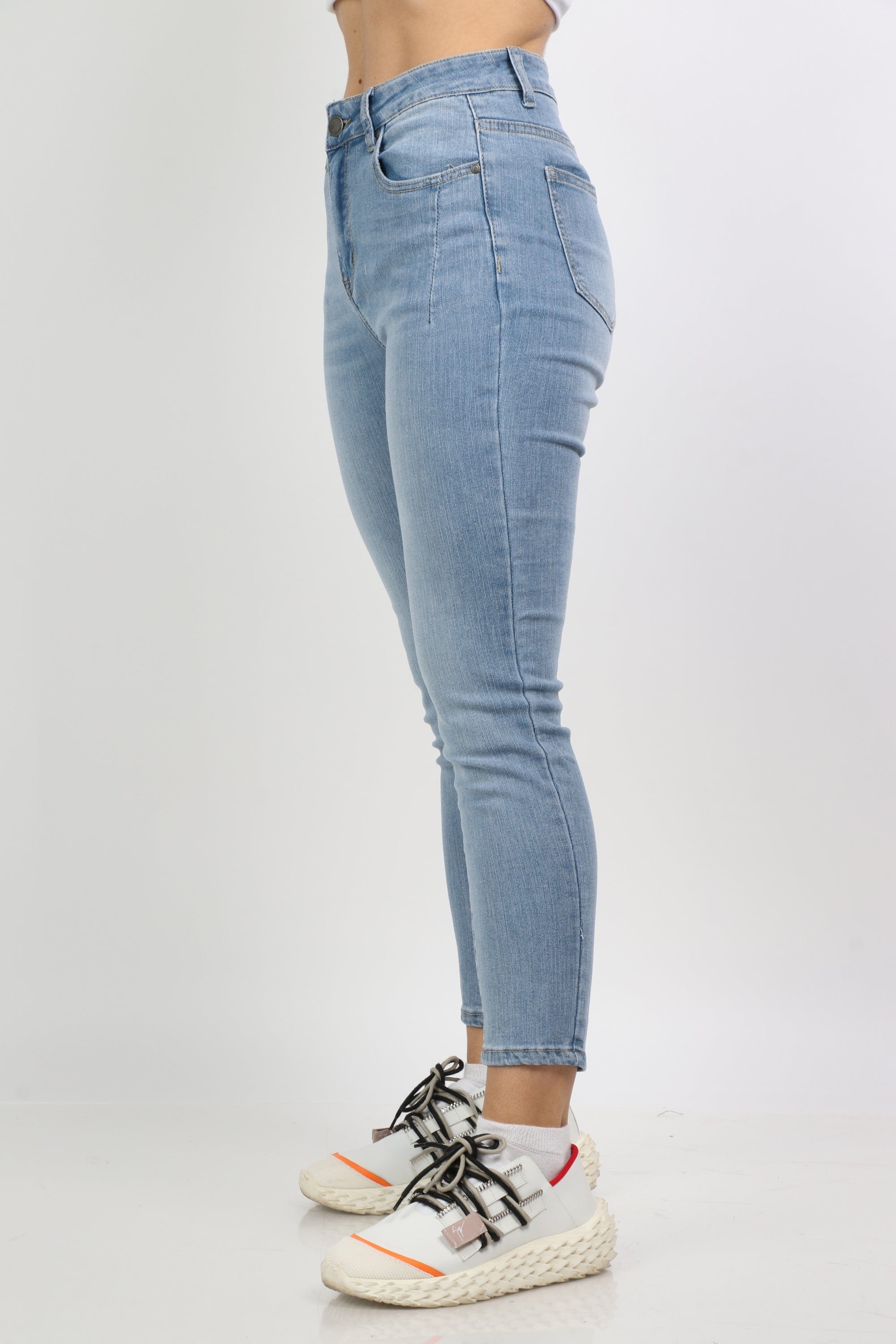 نتشي بنطلون بوي فريند هاي ويست طويل نسائي