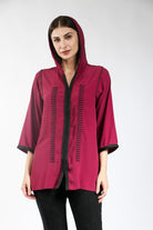 ديامانتين تونك نسائي مطرز من الأمام 3/4 كم نسائي