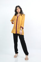 ديامانتين تونك نسائي مطرز من الأمام 3/4 كم نسائي