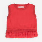 جينجرسنابس بلوزة بناتي سادة مكشكش من أسفل الغرينادين