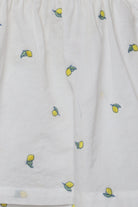 جينجرسنابس بلوزة نص بطن منقوشة كم قصير بف بناتي أوف وايت