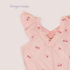 جينجرسنابس بلوزة بناتي حمالات بظهر مكشوف وردي