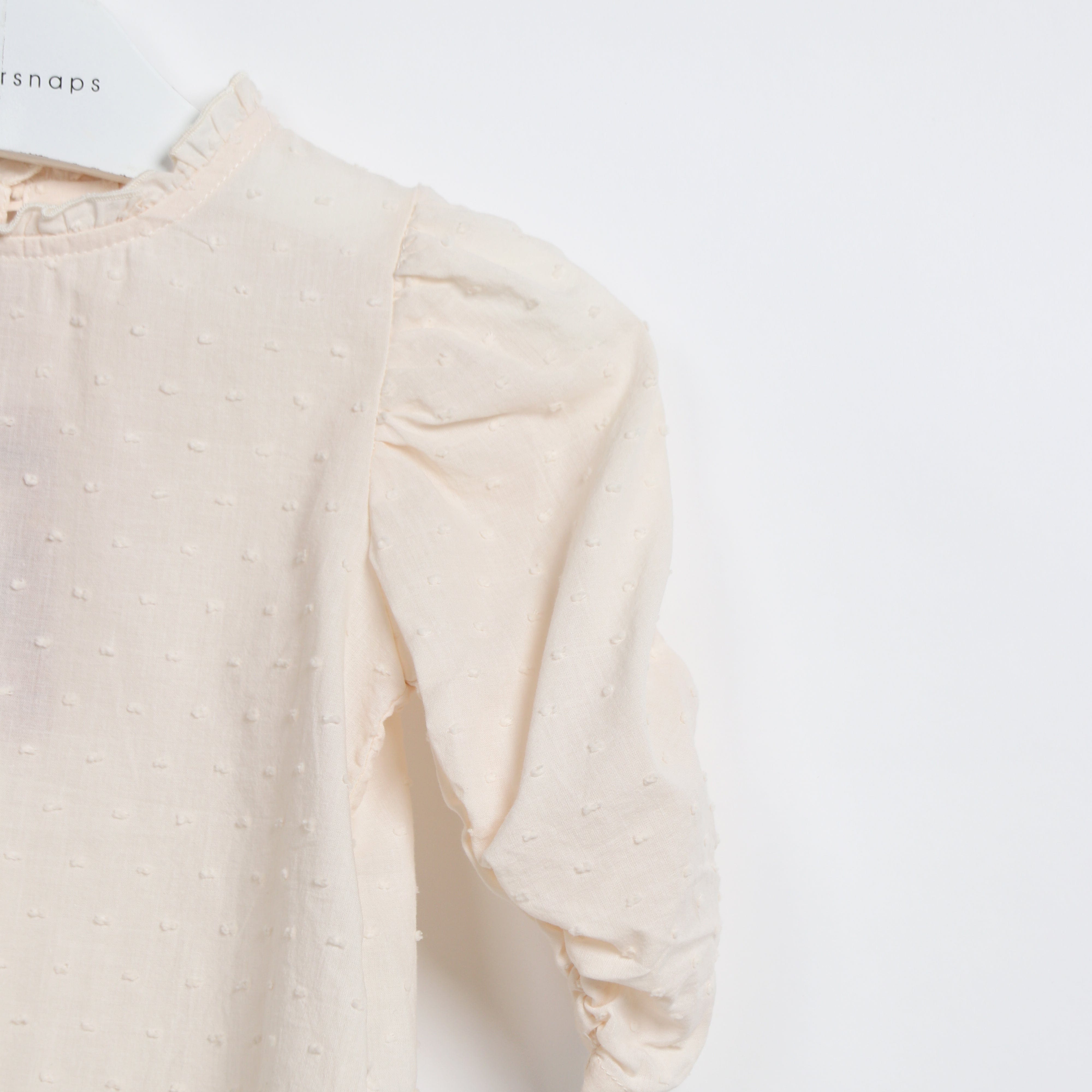 جينجرسنابس بلوزة بناتي سادة واسع أخضر رمادي