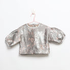 جينجرسنابس بلوزة بناتي مزهرة ملمع كم طويل متعدد الألوان