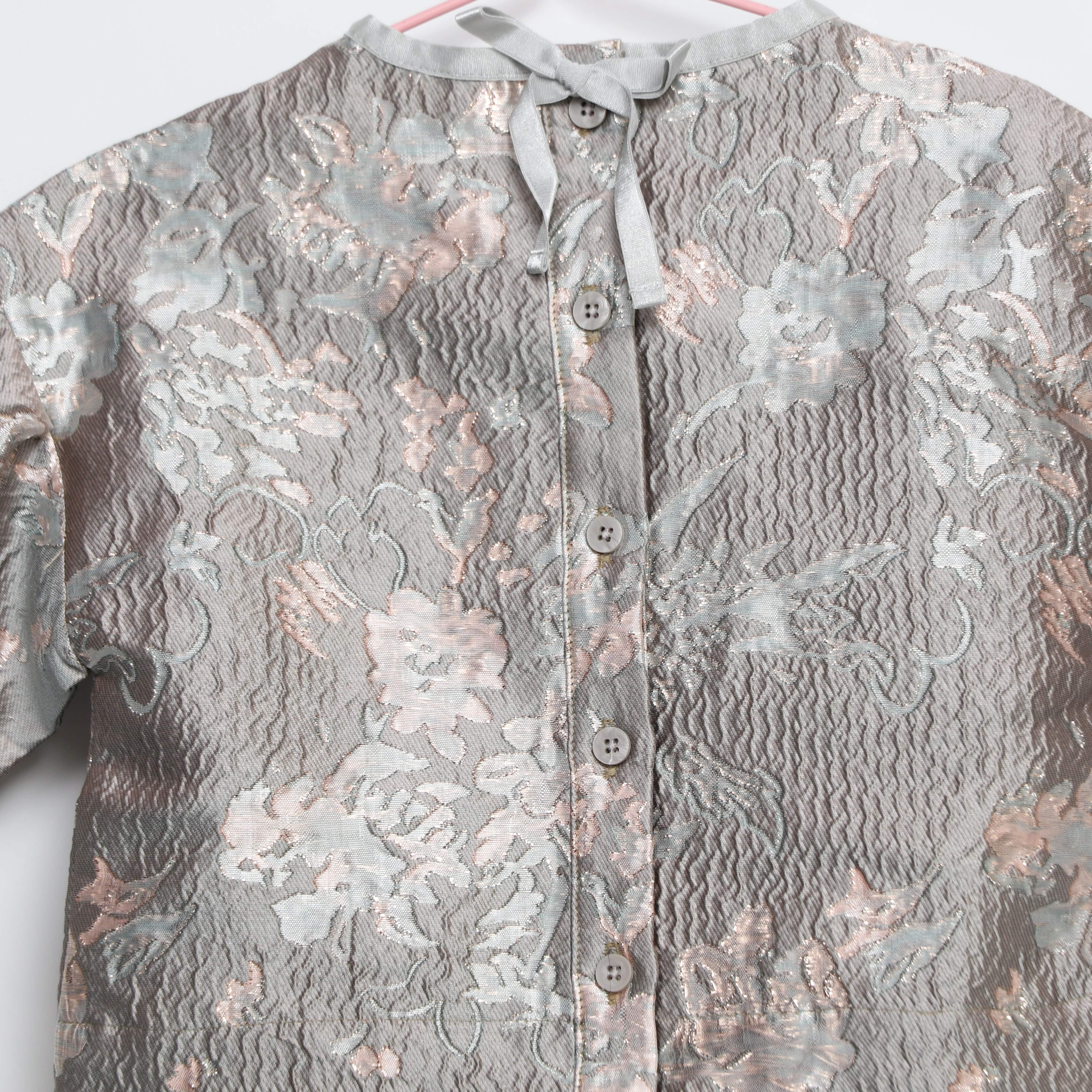 جينجرسنابس بلوزة بناتي مزهرة ملمع كم طويل متعدد الألوان