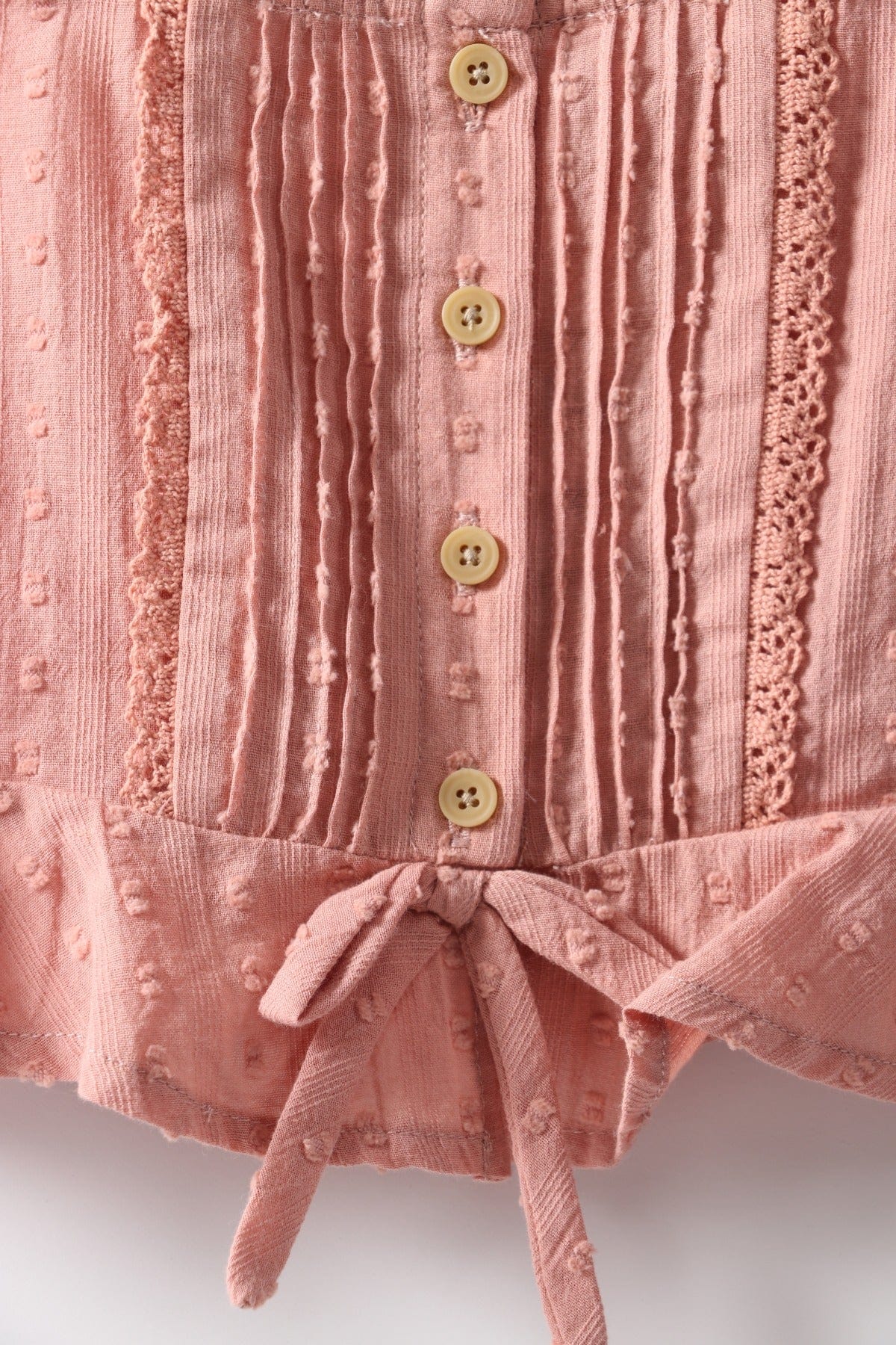 جينجرسنابس بلوزة بناتي حمالات مطرز بالخيوط زهري