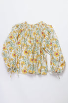 جينجرسنابس بلوزة موردة كم طويل بفيونكة بناتي متعدد الألوان