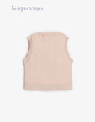 جينجرسنابس بلوزة بناتي مضلع بالطول كت البيج