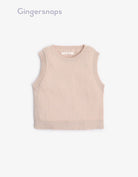 جينجرسنابس بلوزة بناتي مضلع بالطول كت البيج