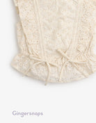 جينجرسنابس بلوزة كت كرانيش فيونكات بالأسفل بناتي بيج