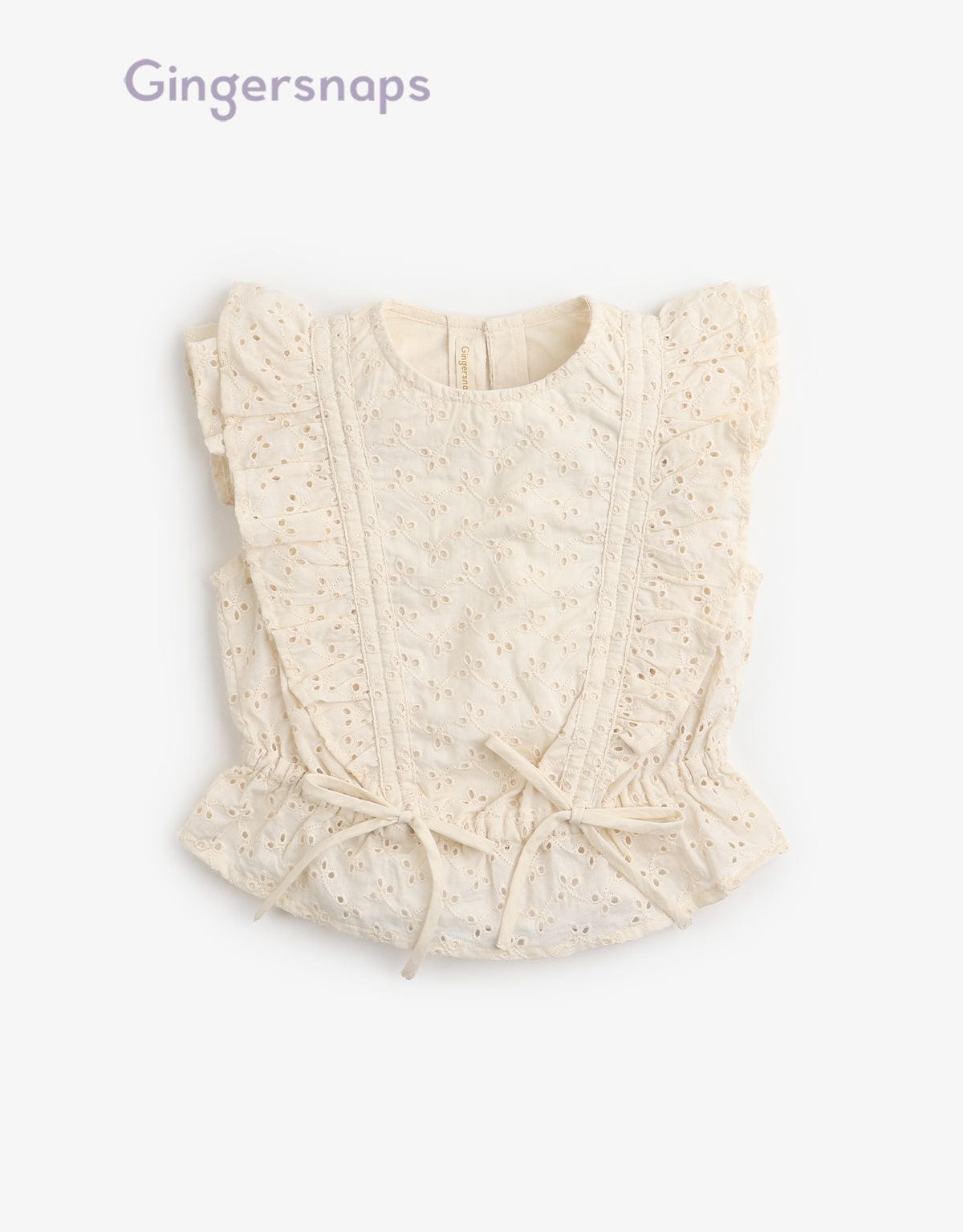 جينجرسنابس بلوزة كت كرانيش فيونكات بالأسفل بناتي بيج