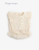 جينجرسنابس بلوزة كت كرانيش فيونكات بالأسفل بناتي بيج