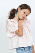 جينجرسنابس بلوزة سادة كرانيش كم بف بناتي وردي