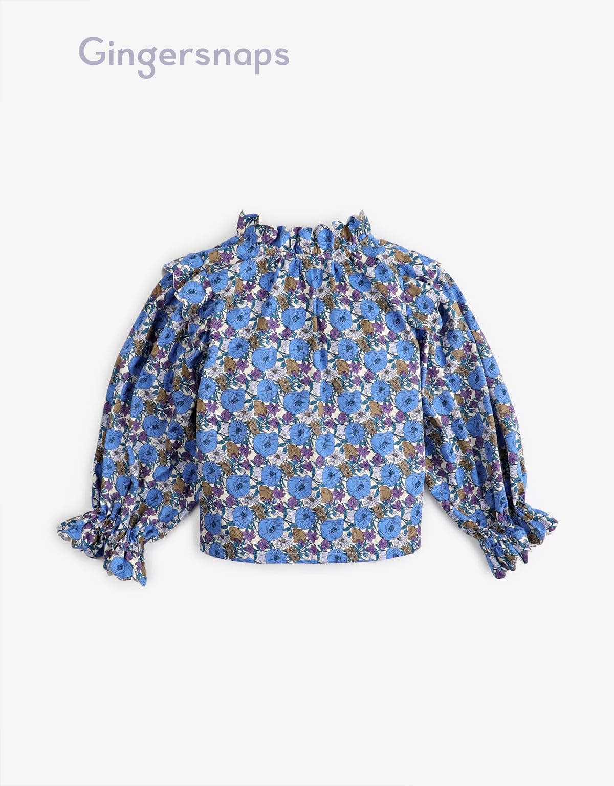 جينجرسنابس بلوزة مشجرة كم طويل مع أساور بناتي - متعدد الألوان