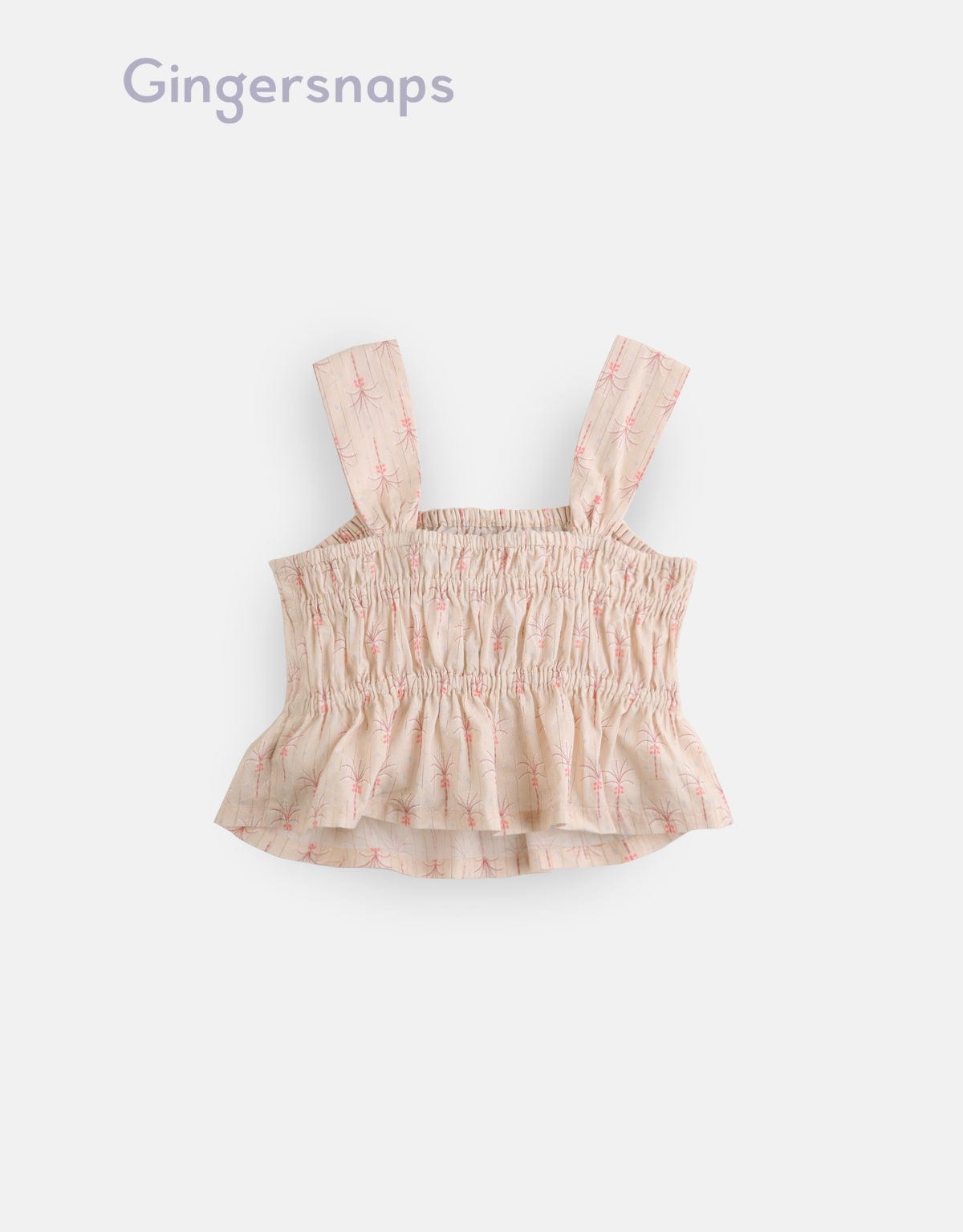 جينجرسنابس بلوزة مشجرة كروب حمالات عريضة بناتي بيج