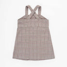 جينجرسنابس فستان قصير سادة مطرز من أسفل حمالات عريضة بناتي متعدد الألوان