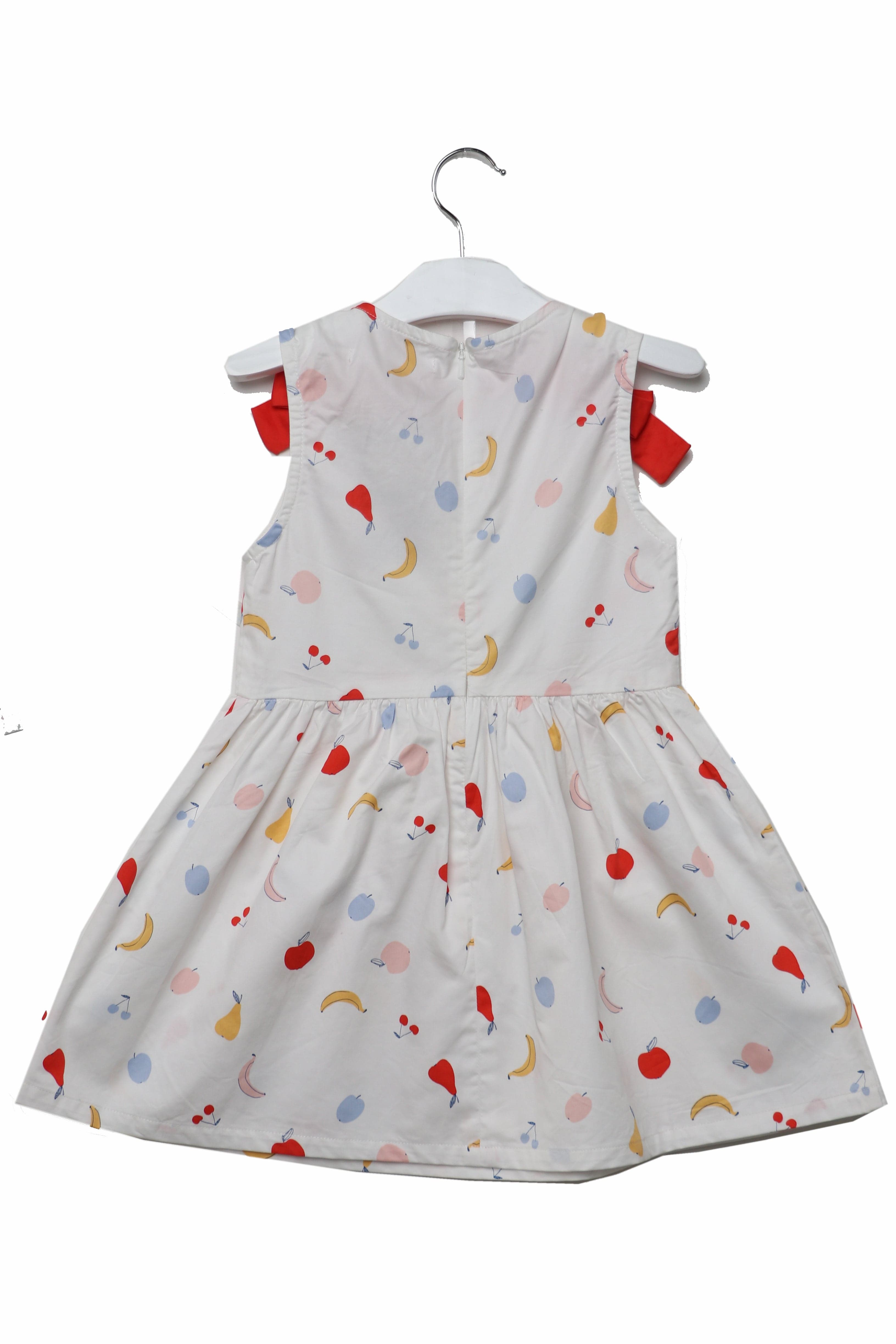 جينجرسنابس فستان بناتي منقوش حمالات بفيونكات أمامية متعدد الألوان