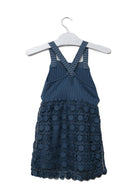 جينجرسنابس فستان بناتي جينز بأزرار أمامية بجيوب الأزرق السماوي