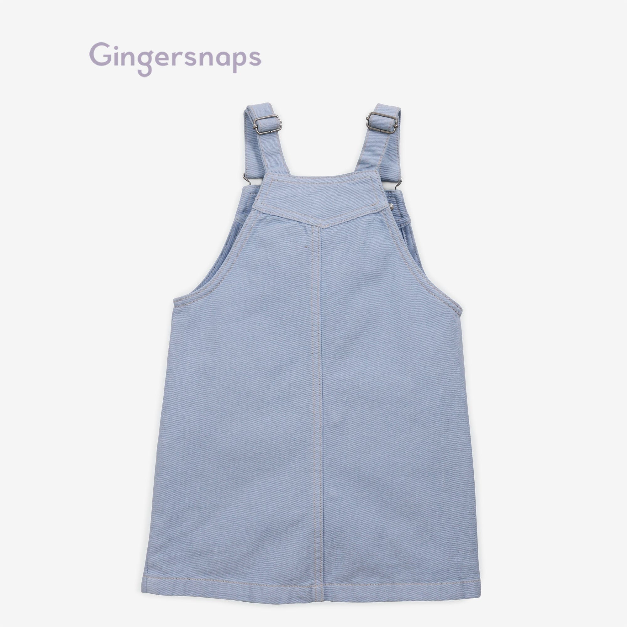جينجرسنابس فستان جينز قصير بناتي أزرق سماوي