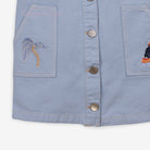 جينجرسنابس فستان جينز قصير بناتي أزرق سماوي