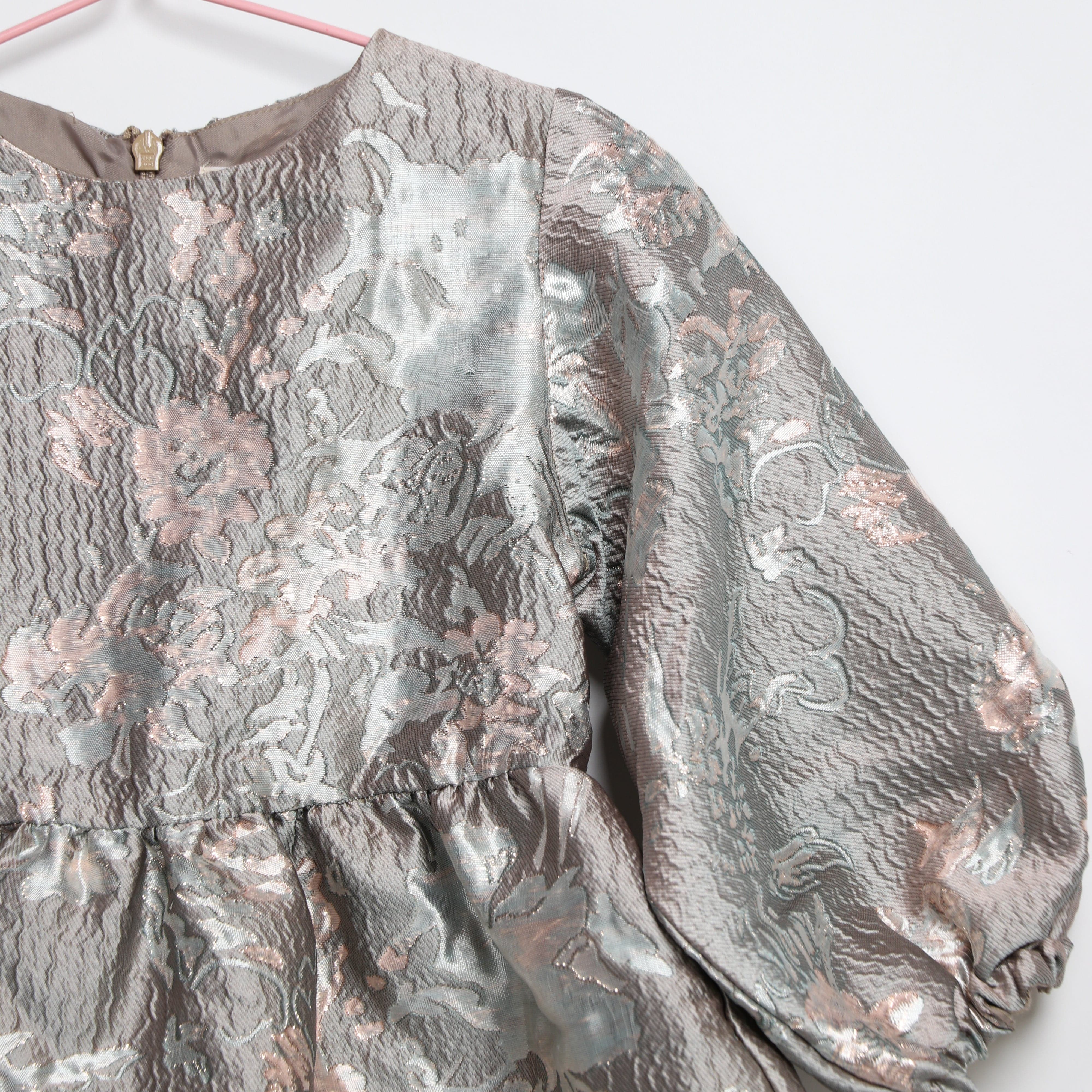 جينجرسنابس فستان بناتي قشر سمك لامع شفاف متعدد الألوان