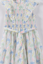 جينجرسنابس فستان بناتي مشجر برباط على الخصر كت مكشكش متعدد الألوان