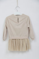 جينجرسنابس فستان شتوي مكشكش من أسفل لامع كم طويل بناتي بيج