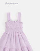 جينجرسنابس فستان حمالات عريض خصر مزموم بناتي أرجواني