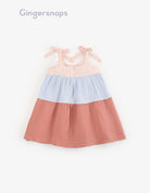 جينجرسنابس فستان أكثر من لون حمالات أطفال بناتي متعدد الألوان