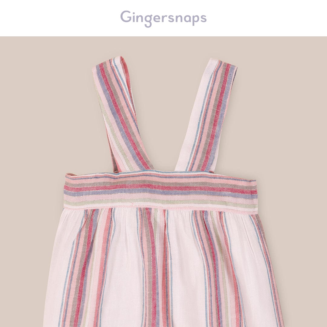 جينجرسنابس فستان بناتي سادة بدوائر من أسفل متعدد الألوان