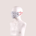 جينجرسنابس كمامة بناتي منقوشة قماش متعدد الألوان