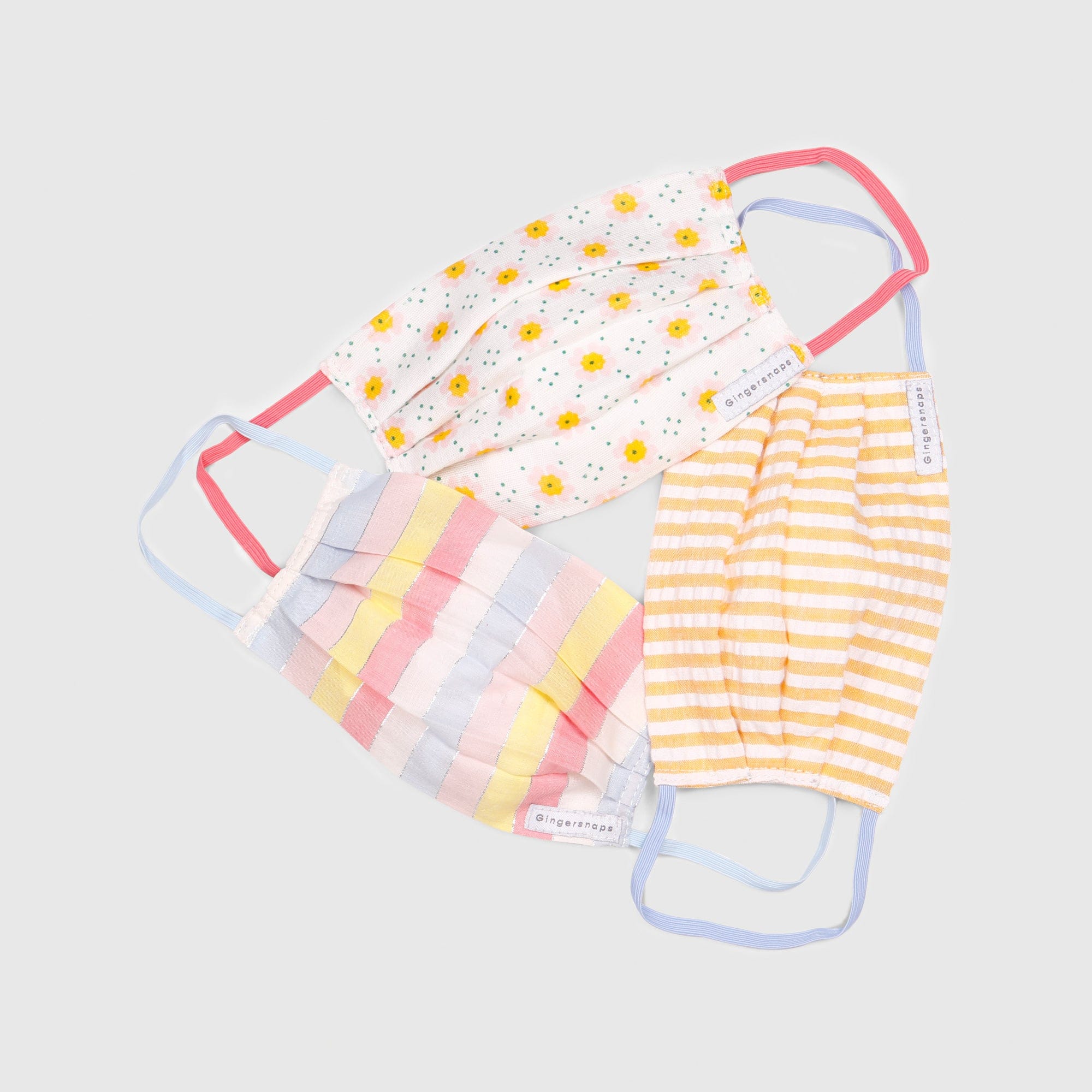 جينجرسنابس كمامات بناتي ملونة متعدد الألوان