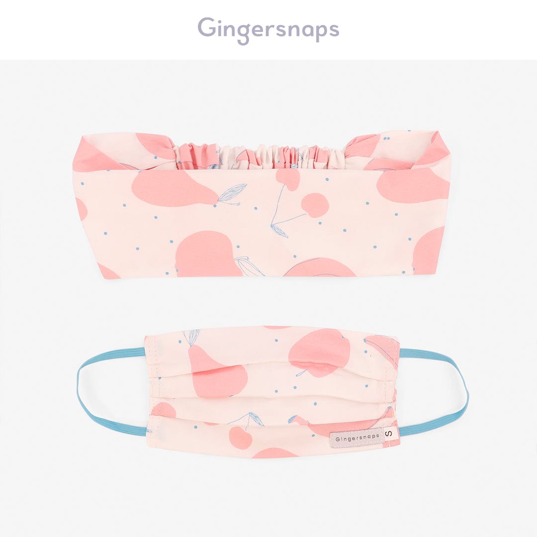 جينجرسنابس كمامة اطفال بها رسومات متعدد الألوان