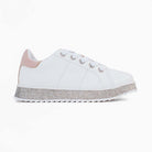 جينجرسنابس كوتشي سادة برباط بطبقة لامعة أبيض