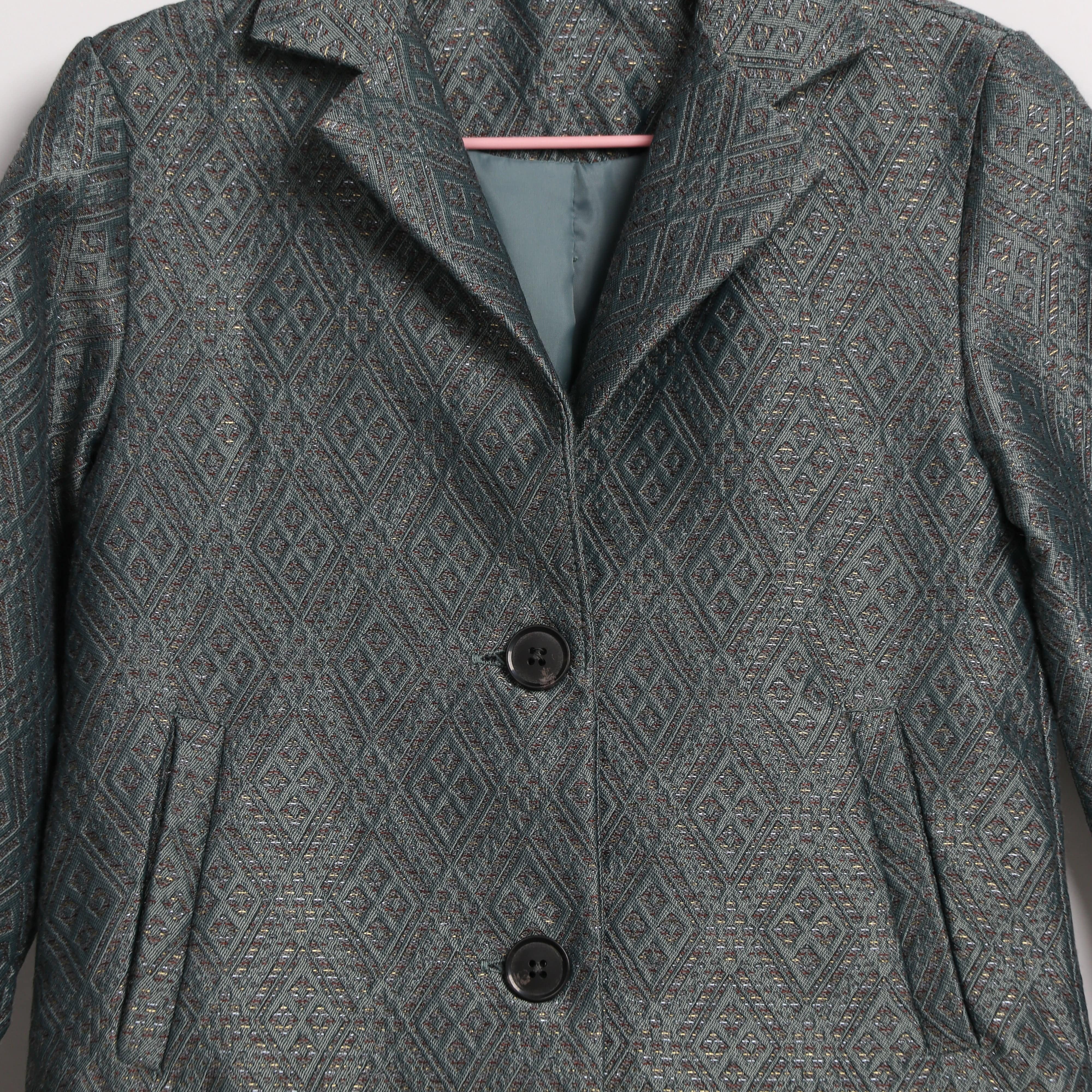 جينجرسنابس بالطو سادة بأزرار أمامية بناتي كم طويل ازرق شاحب