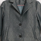 جينجرسنابس بالطو سادة بأزرار أمامية بناتي كم طويل ازرق شاحب