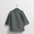 جينجرسنابس بالطو سادة بأزرار أمامية بناتي كم طويل ازرق شاحب