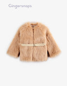 جينجرسنابس جاكيت فرو بناتي بني