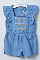 جينجرسنابس سالوبيت جينز كت شورت بناتي أزرق/سط