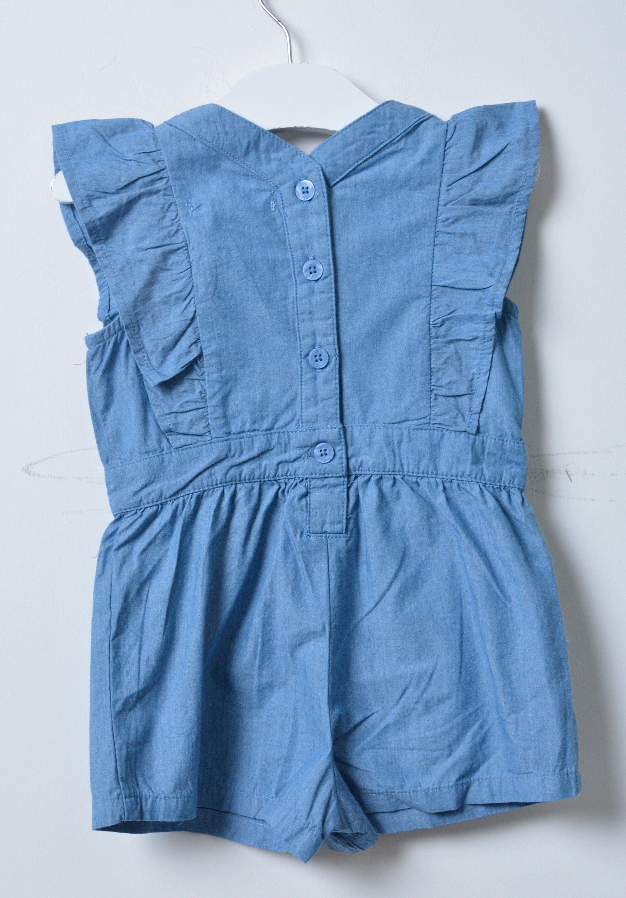 جينجرسنابس سالوبيت جينز كت شورت بناتي أزرق/سط