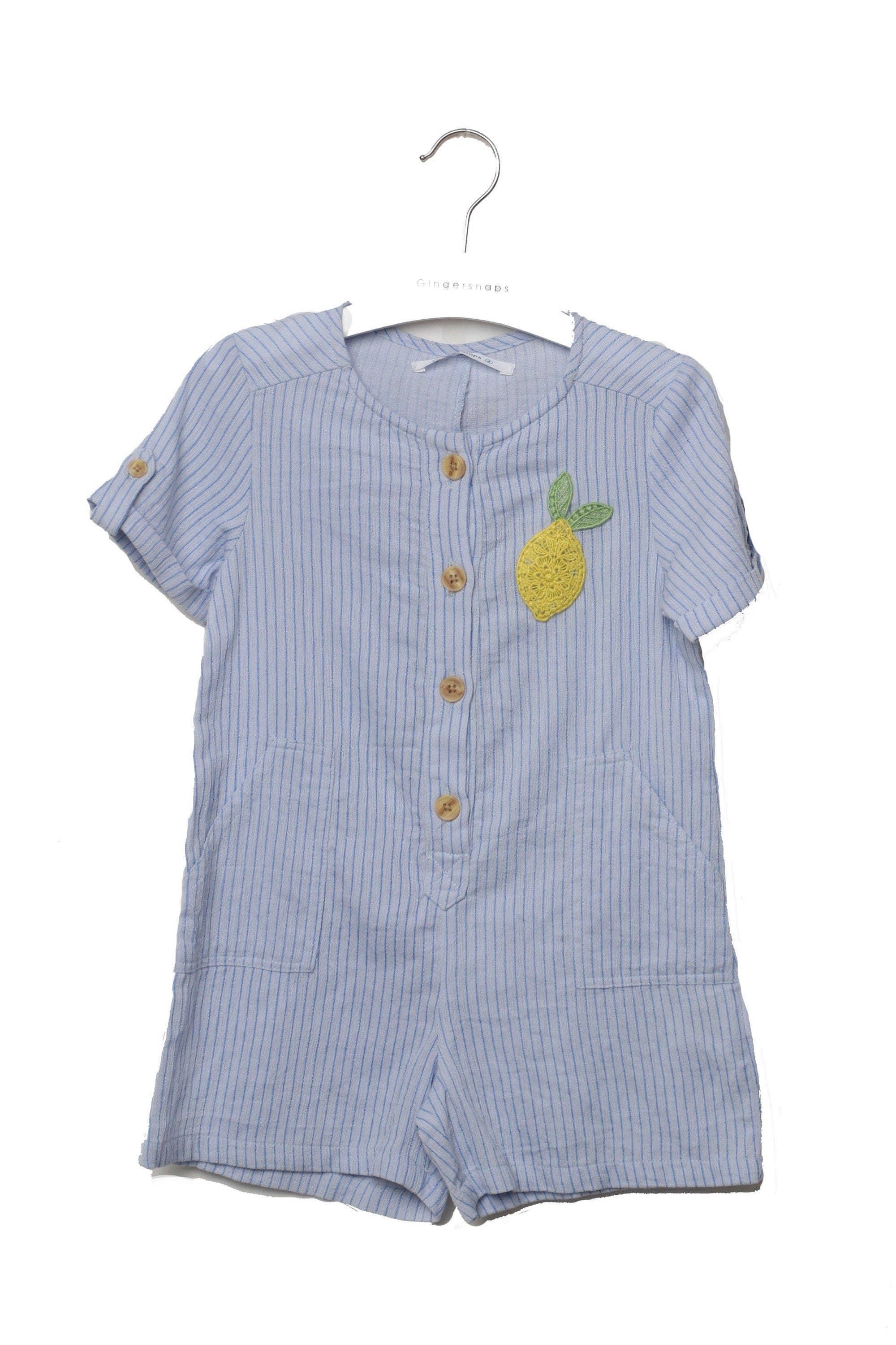 جينجرسنابس سالوبيت مخطط بالطول نص كم بناتي أزرق فاتح