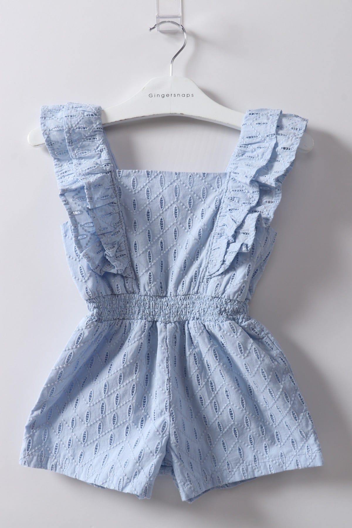 جينجرسنابس جمبسوت بناتي مخرم قصير أزرق فاتح