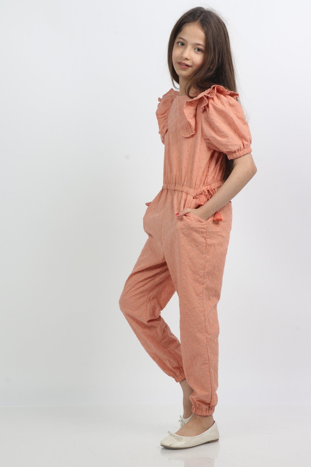 جينجرسنابس جمبسوت بناتي نص كم منفوخة برتقالي