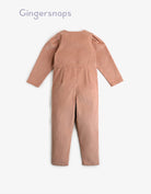 جينجرسنابس جمبسوت بناتي طويل بأستك مطاطي علي الخصر - براون