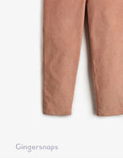 جينجرسنابس جمبسوت بناتي طويل بأستك مطاطي علي الخصر - براون