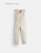 جينجرسنابس جمبسوت مخصر سادة طويل بأزرار أمامية كت بناتي بيج