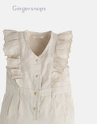 جينجرسنابس جمبسوت مخصر سادة طويل بأزرار أمامية كت بناتي بيج