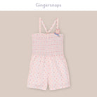 جينجرسنابس جمبسوت شورت مطرز بالخيط بحمالات بناتي متعدد الألوان