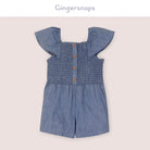 جينجرسنابس سالوبيت جينز شورت أطفال بناتي ازرق دينم وسط